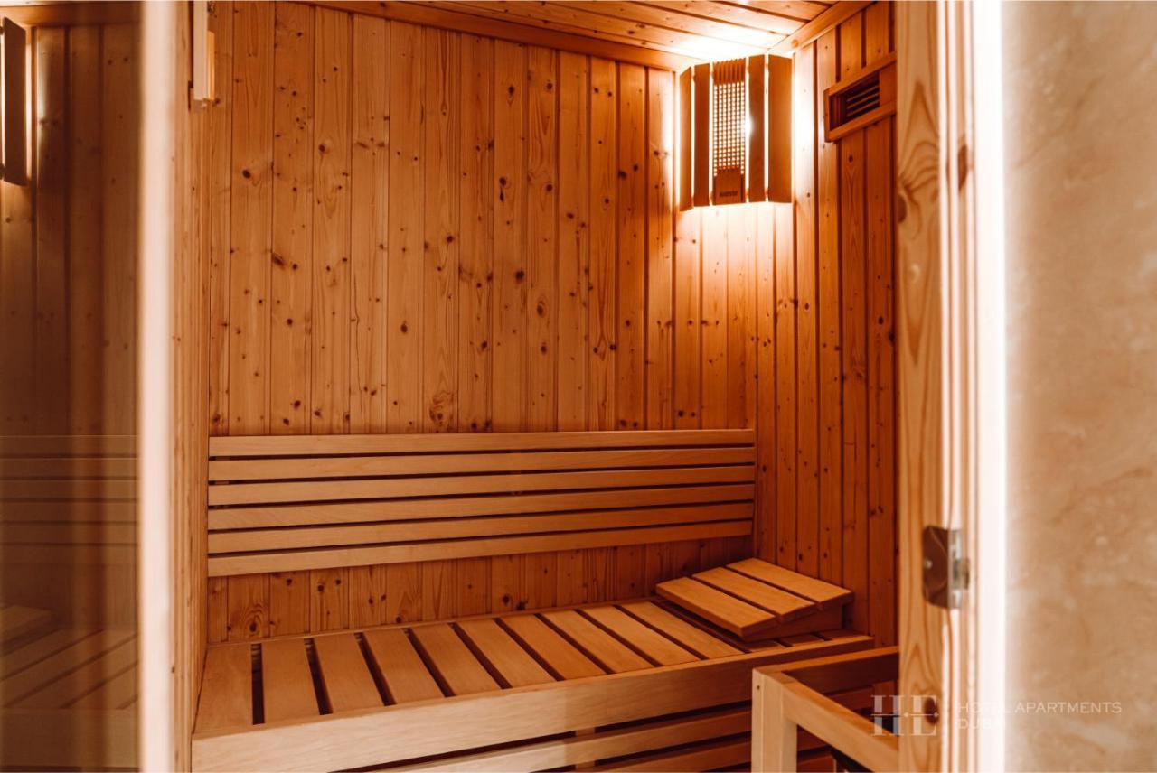 He Hotel Apartments Dubai Ngoại thất bức ảnh A Finnish sauna