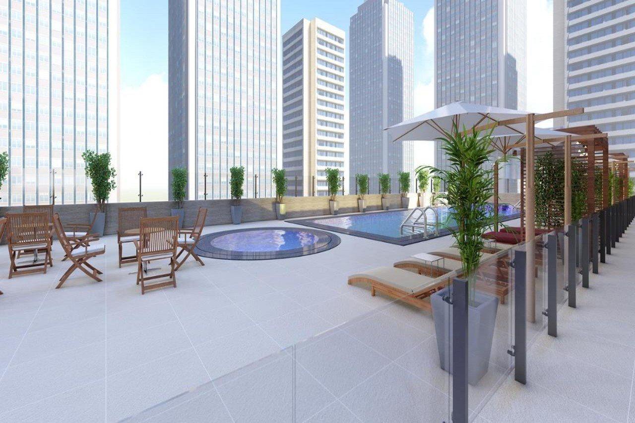 He Hotel Apartments Dubai Ngoại thất bức ảnh Rooftop pool